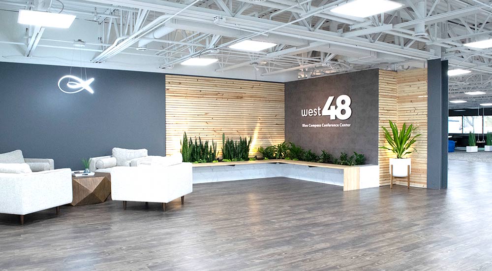 West48 Conference Center Entry Way West48 Entryway with Seating for Comfort.